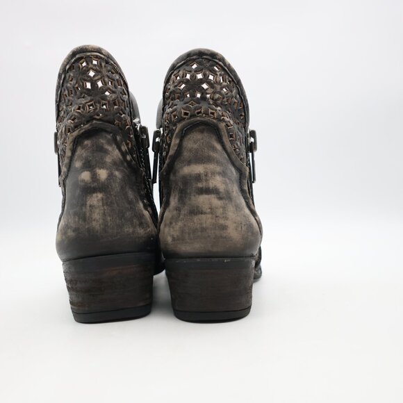 Circle G By Coral Boots Women's Size US 8 Western Bootie Zip Ankle Shoes - Picture 5 of 9